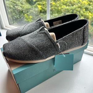 NWT Toms Alpargata Grey Sparkle Knit